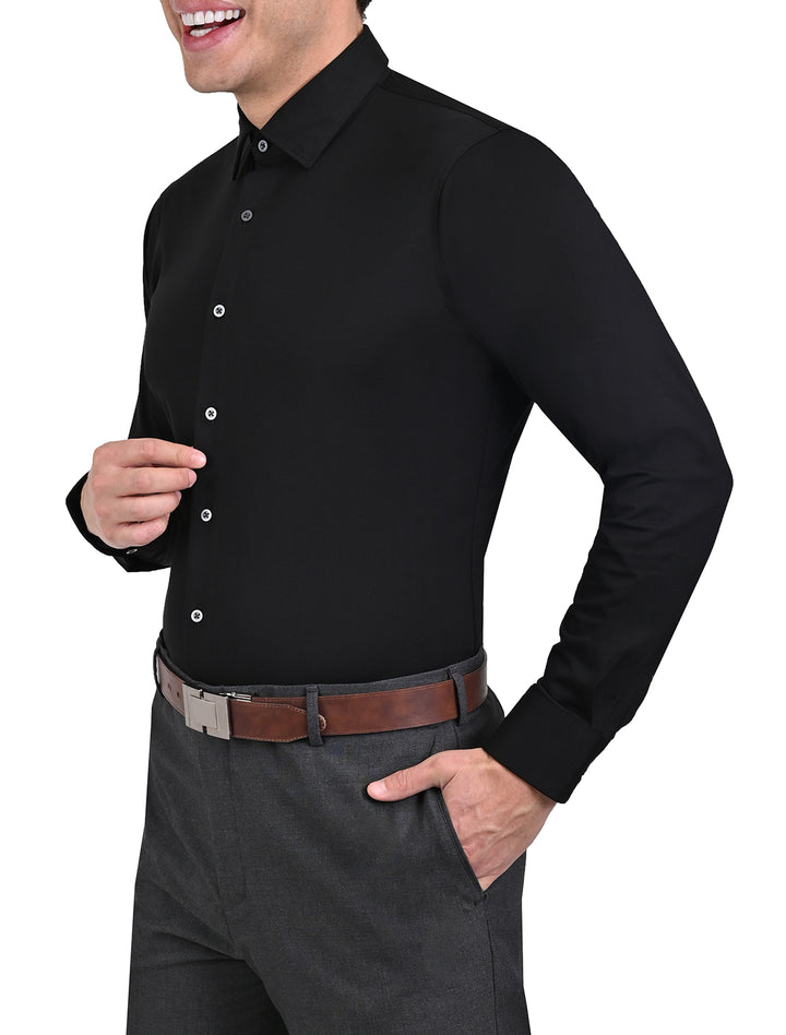 Camisa Icy Mint Monono Slim Fit Negra