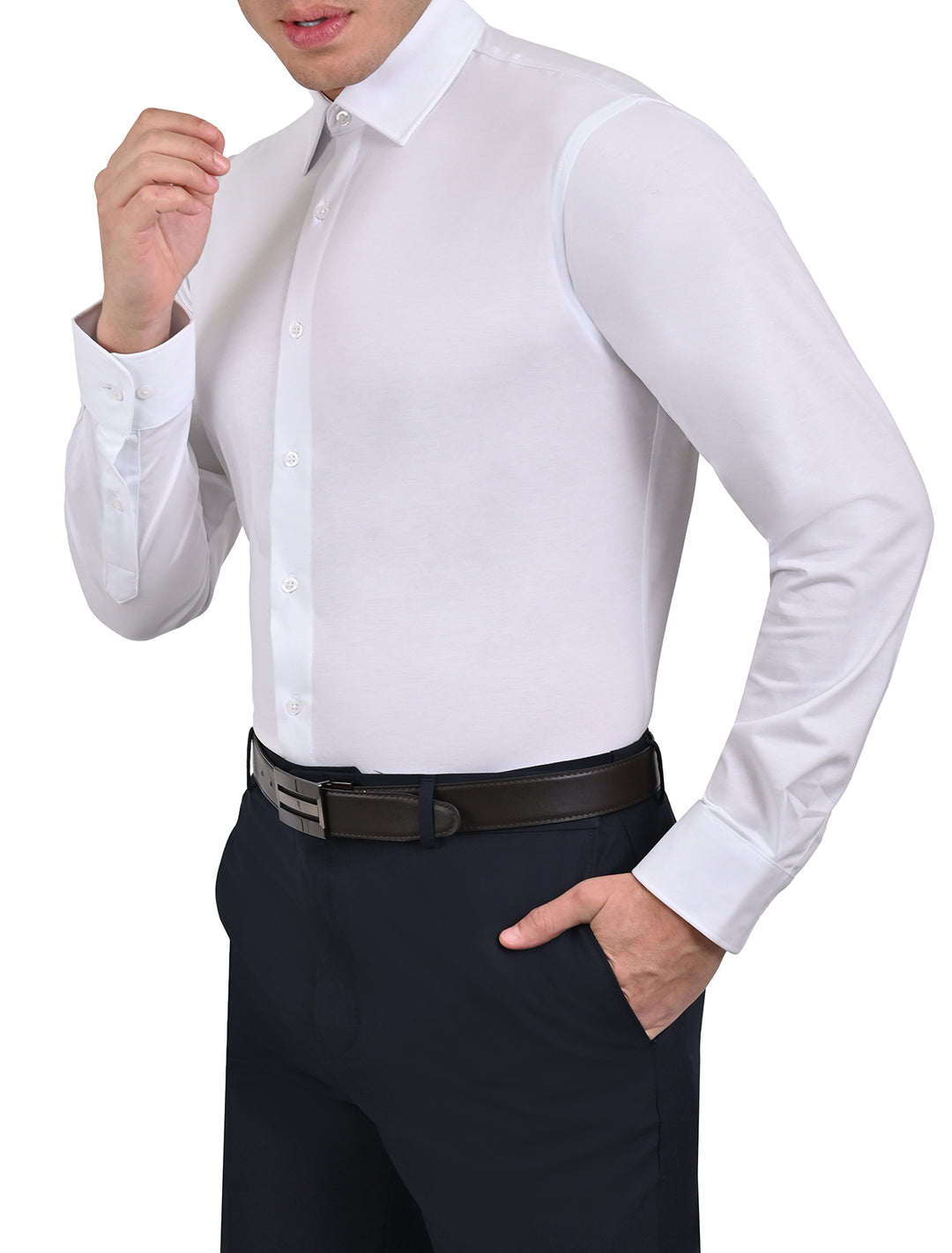 Camisa Icy Mint Monono Slim Fit Blanca