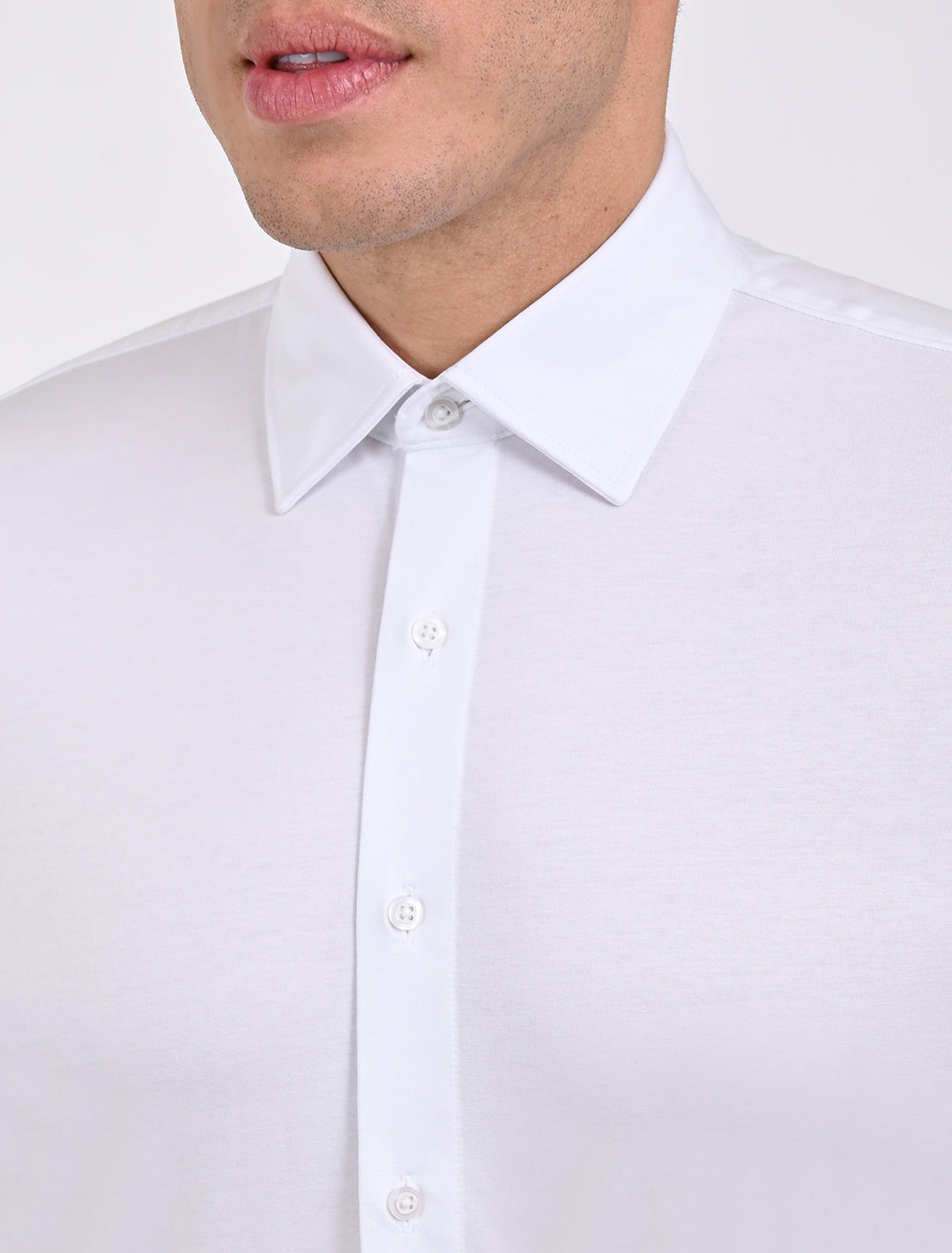 Camisa Icy Mint Monono Slim Fit Blanca
