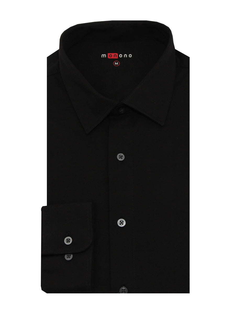 Camisa Icy Mint Monono Slim Fit Negra