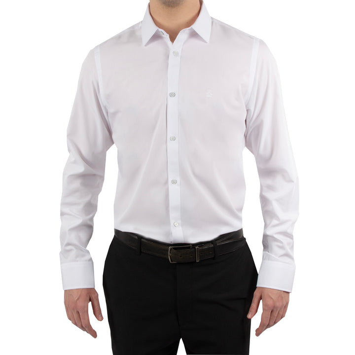 Camisa de Vestir Original Penguin con Fibras de Bambu Blanca