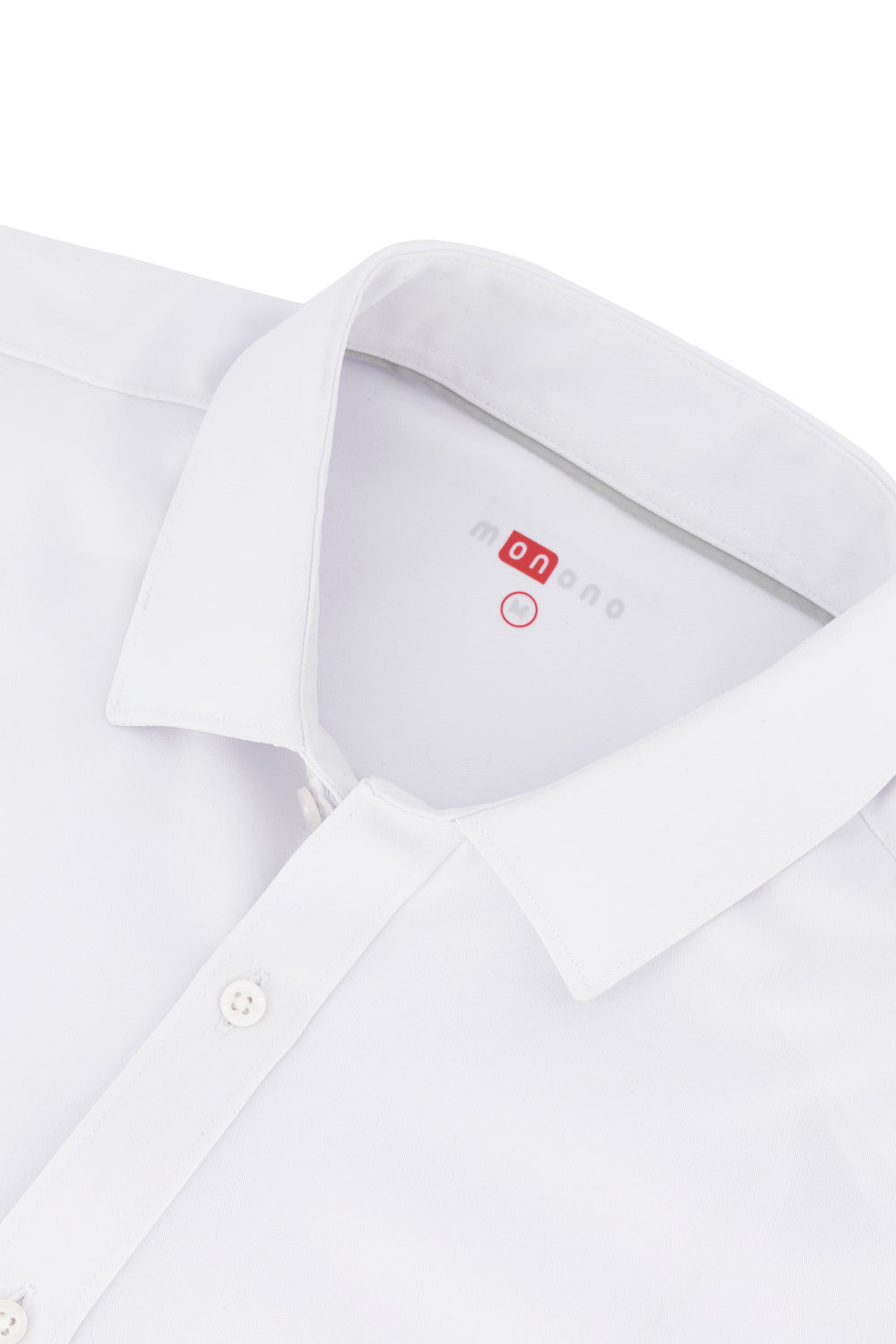 Camisa Resist & Repel Slim Fit - Detalle cuello blanco